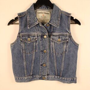 Comfort Denim Vintage Sleeveless Jean Vest – Size XL